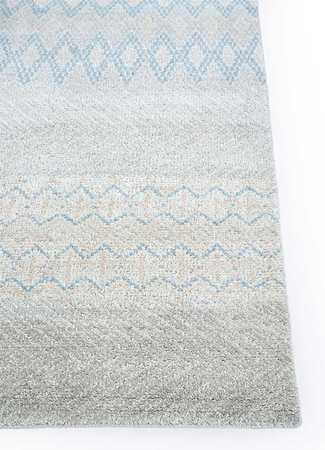 Tapis en laine - 240 x 150 cm - gris clair