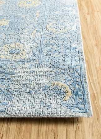 Wool Rug - 300 x 240 cm - light blue