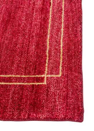 Tapis en laine - 158 x 100 cm - rouge