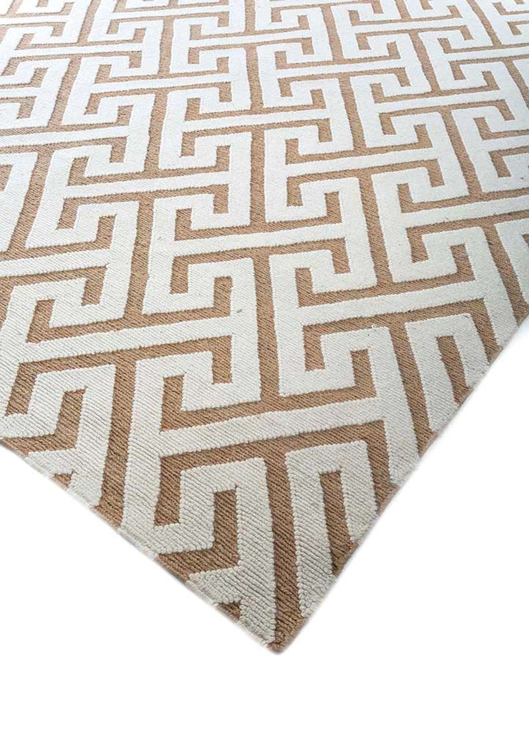 Tappeto di lana quadrato  - 465 x 390 cm - beige scuro