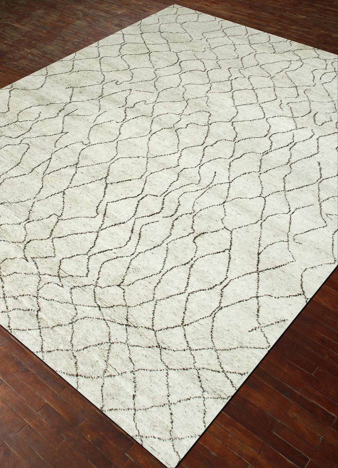 Alfombra de lana - 240 x 150 cm - blanco natural