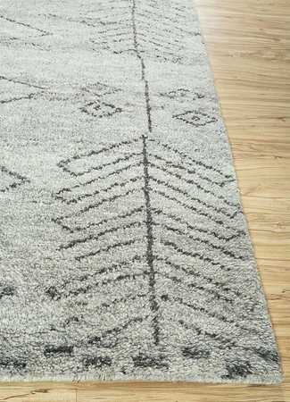 Wool Rug - 240 x 150 cm - grey