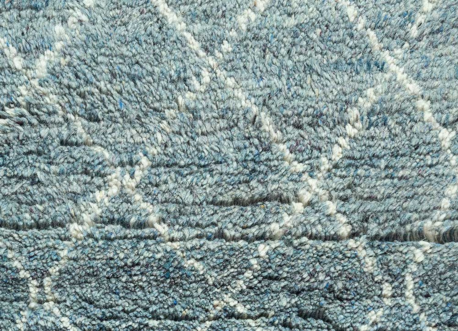 Tapis en laine - 180 x 120 cm - bleu foncé