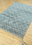 Tapis en laine - 180 x 120 cm - bleu foncé