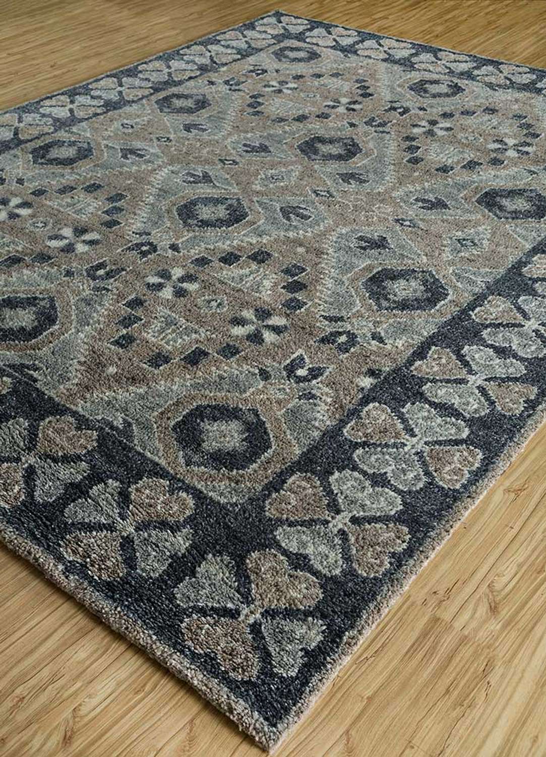 Tapis en laine - 300 x 240 cm - beige foncé