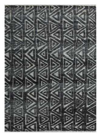 Alfombra de lana - 180 x 120 cm - negro