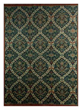 Tapis en laine - 300 x 200 cm - vert foncé