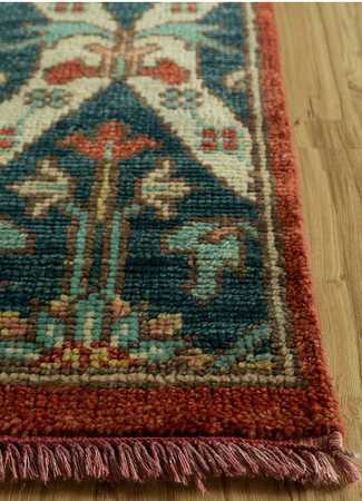 Wool Rug - 300 x 200 cm - dark green