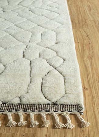 Tapis en laine - 300 x 200 cm - blanc