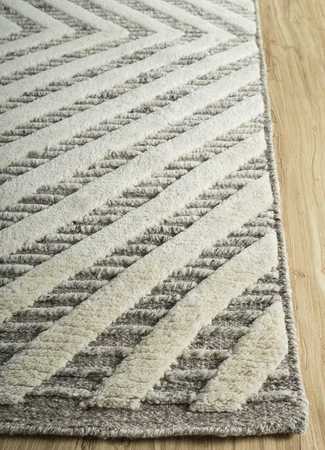 Alfombra de lana - 240 x 150 cm - beige