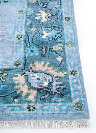 Tapis en laine - 300 x 240 cm - bleu clair