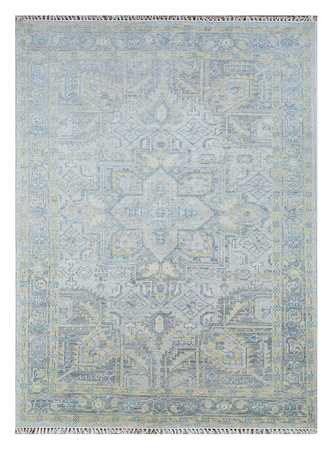 Wool Rug - 270 x 180 cm - sky blue