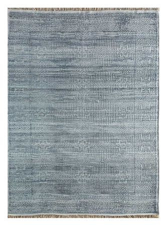 Wollen tapijt - 240 x 150 cm - zee blauw