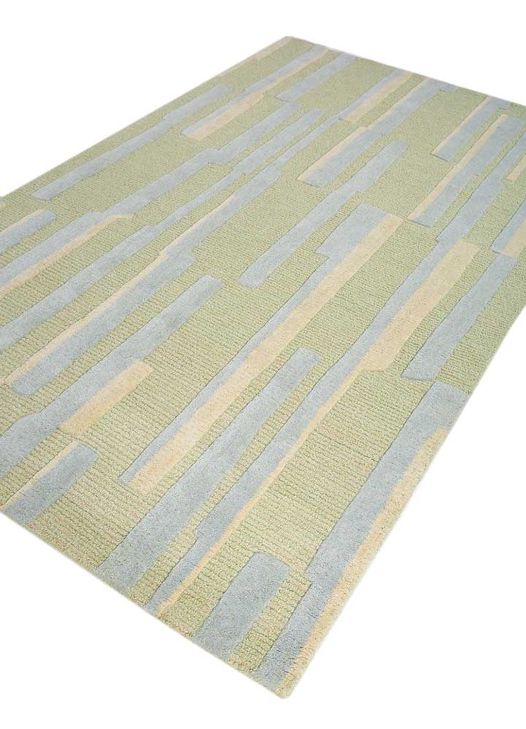 Alfombra de lana - 240 x 150 cm - verde claro