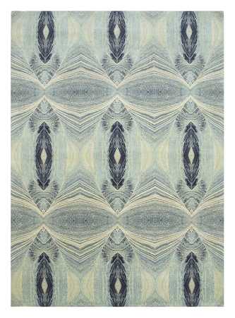 Wool Rug - 300 x 240 cm - light blue