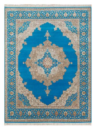 Alfombra de lana - 300 x 240 cm - azul