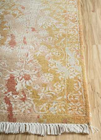 Tapis en laine - 300 x 240 cm - beige foncé