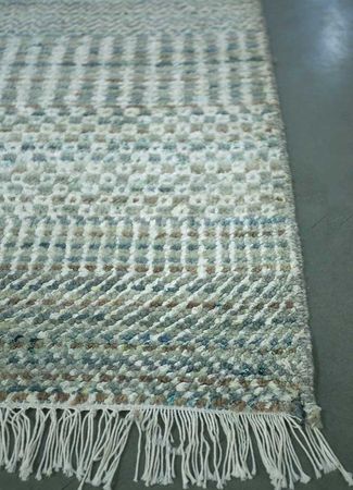 Tapis en laine - 570 x 450 cm - bleu ciel