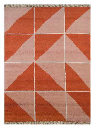 Tapis en laine - 240 x 150 cm - rouge clair