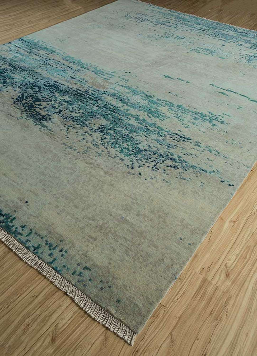 Tapis en laine - 300 x 240 cm - vert clair