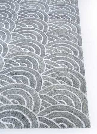 Tapis en laine - 240 x 150 cm - gris