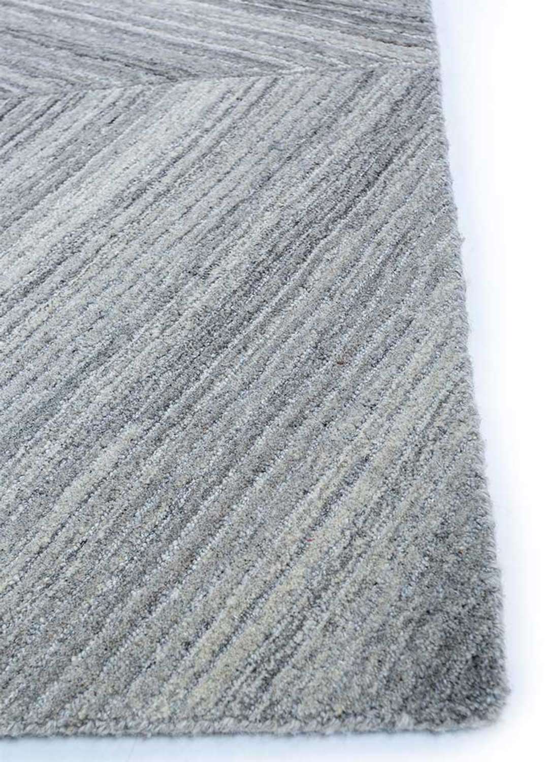 Alfombra de lana - 240 x 150 cm - gris claro