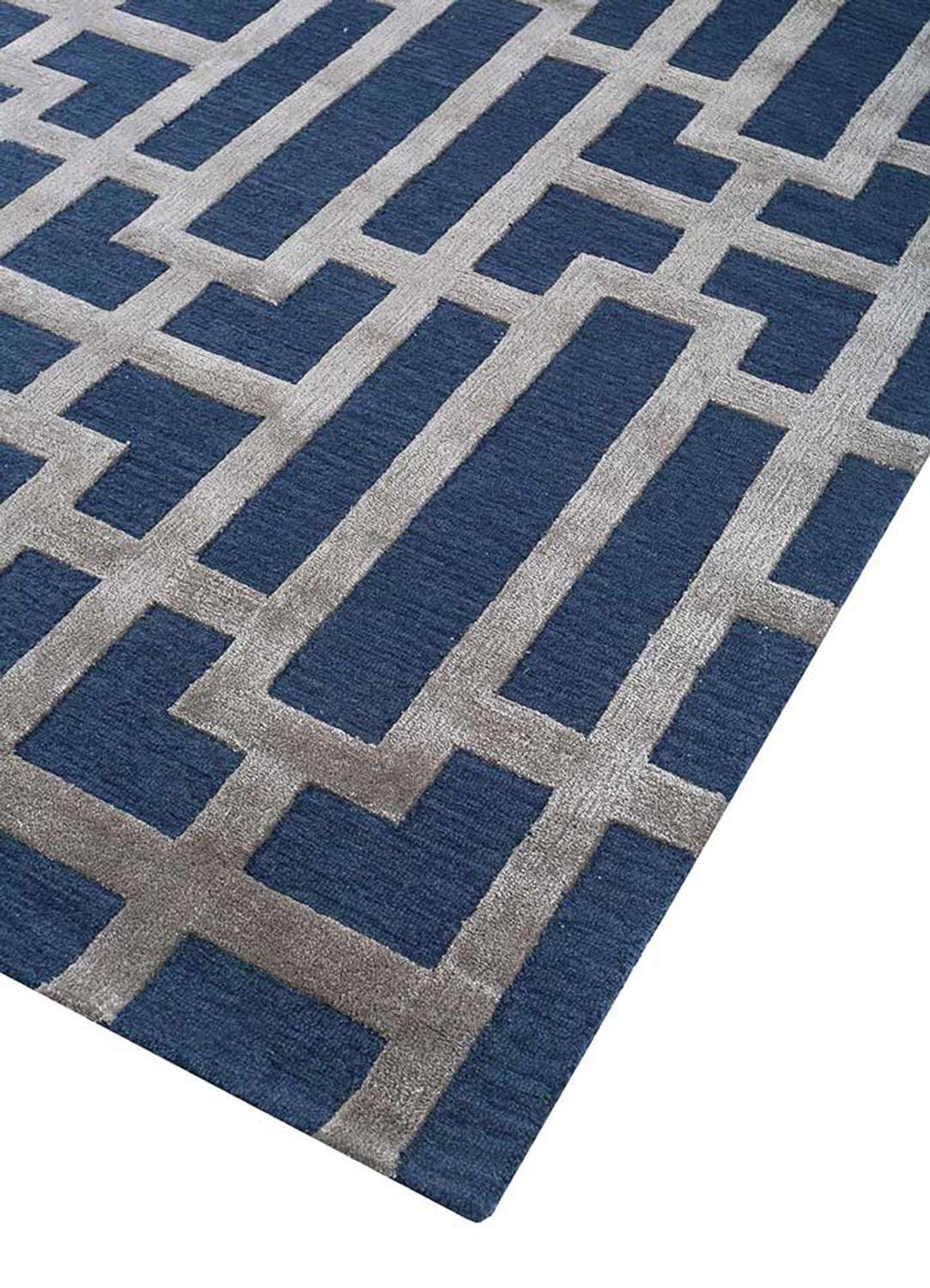 Alfombra de lana - 270 x 180 cm - azul