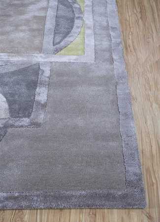 Alfombra de lana - 270 x 180 cm - gris