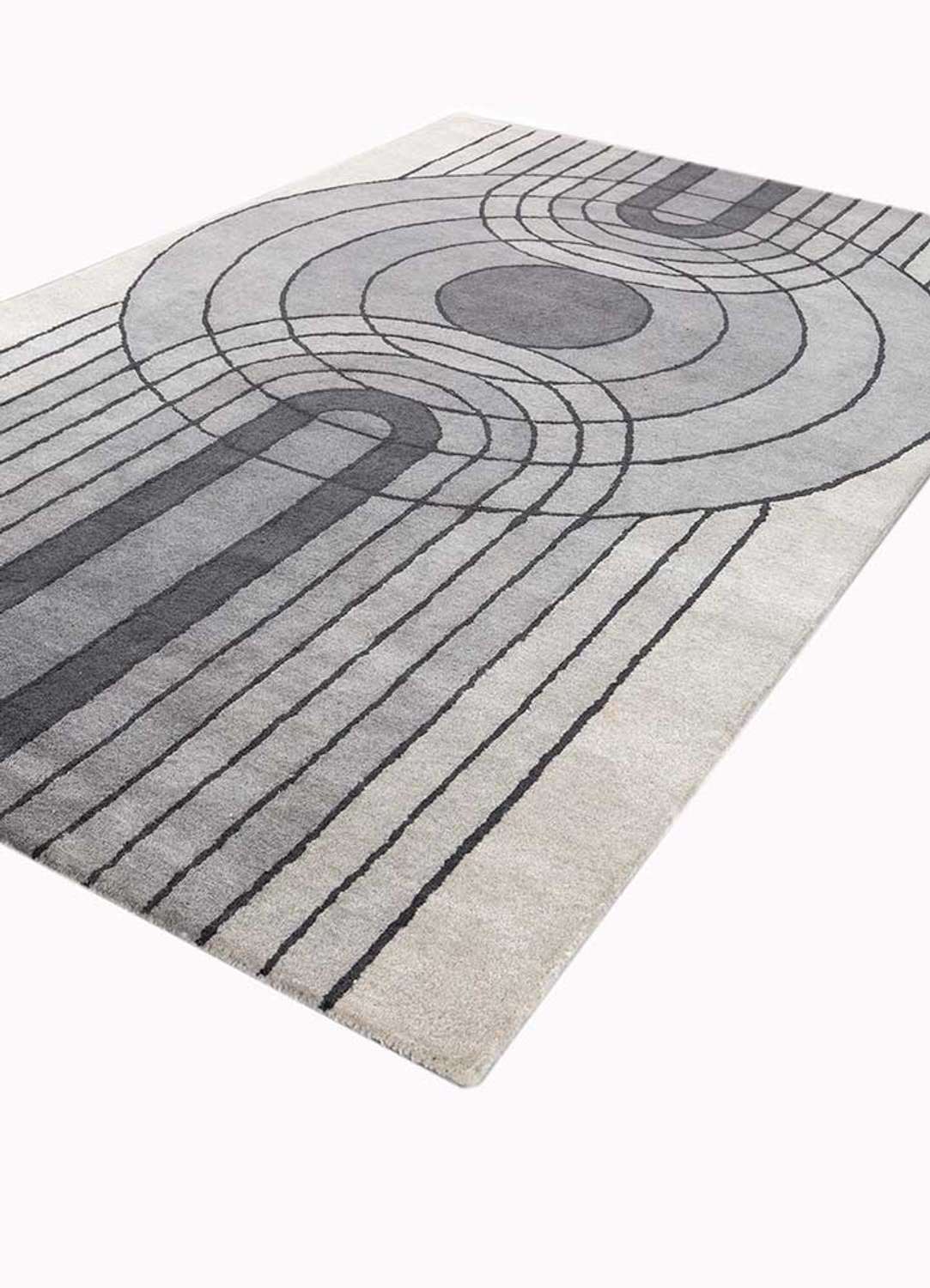 Tapis en laine - 240 x 150 cm - gris