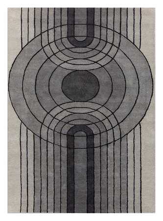 Wool Rug - 240 x 150 cm - grey