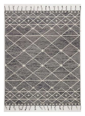 Tapis en laine - 240 x 150 cm - gris foncé