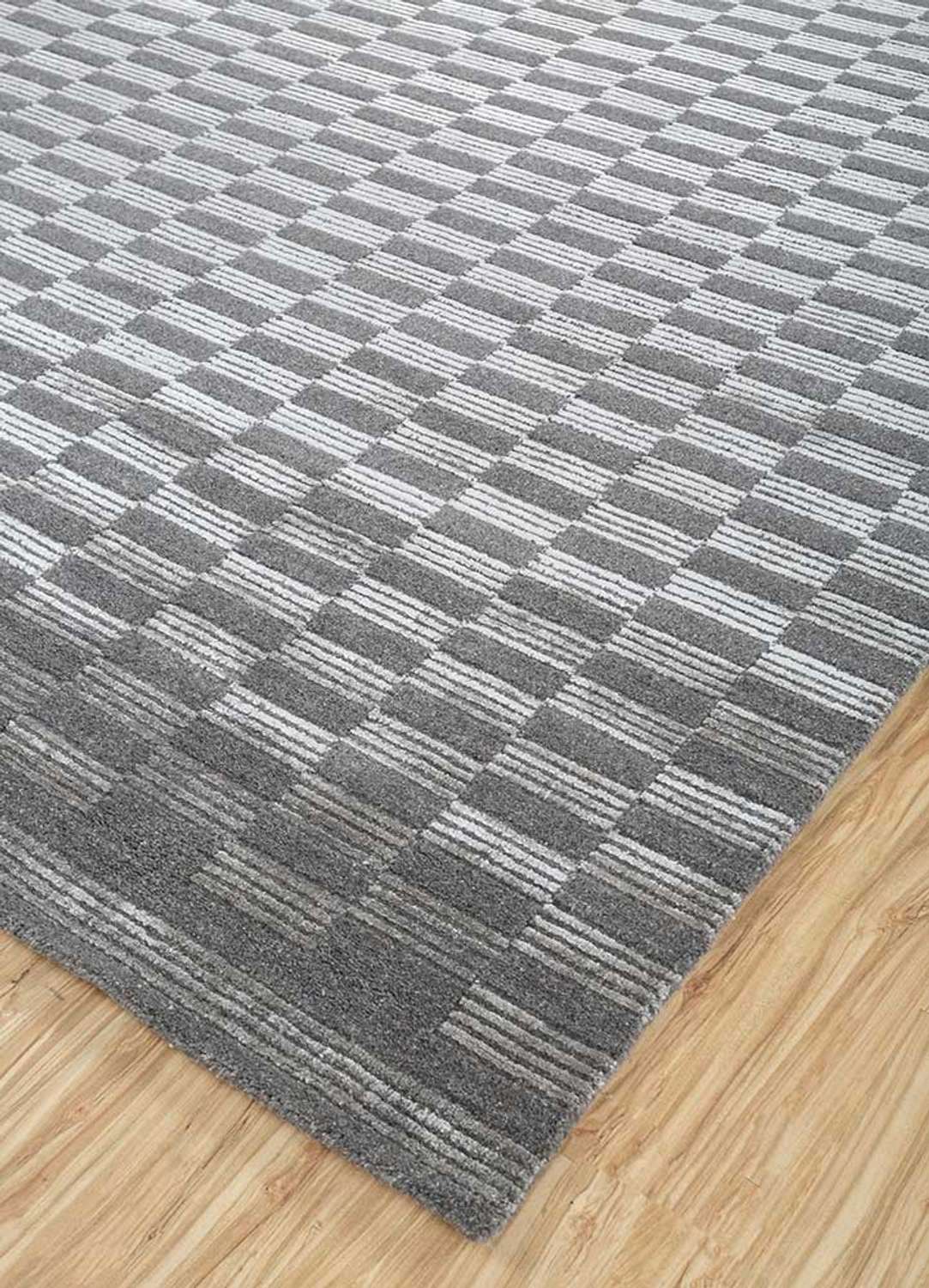 Teppich - 300 x 240 cm - schwarz-weiß