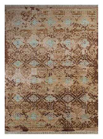 Tapis en laine - 300 x 240 cm - beige foncé