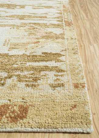 Tapis en laine - 300 x 240 cm - beige foncé