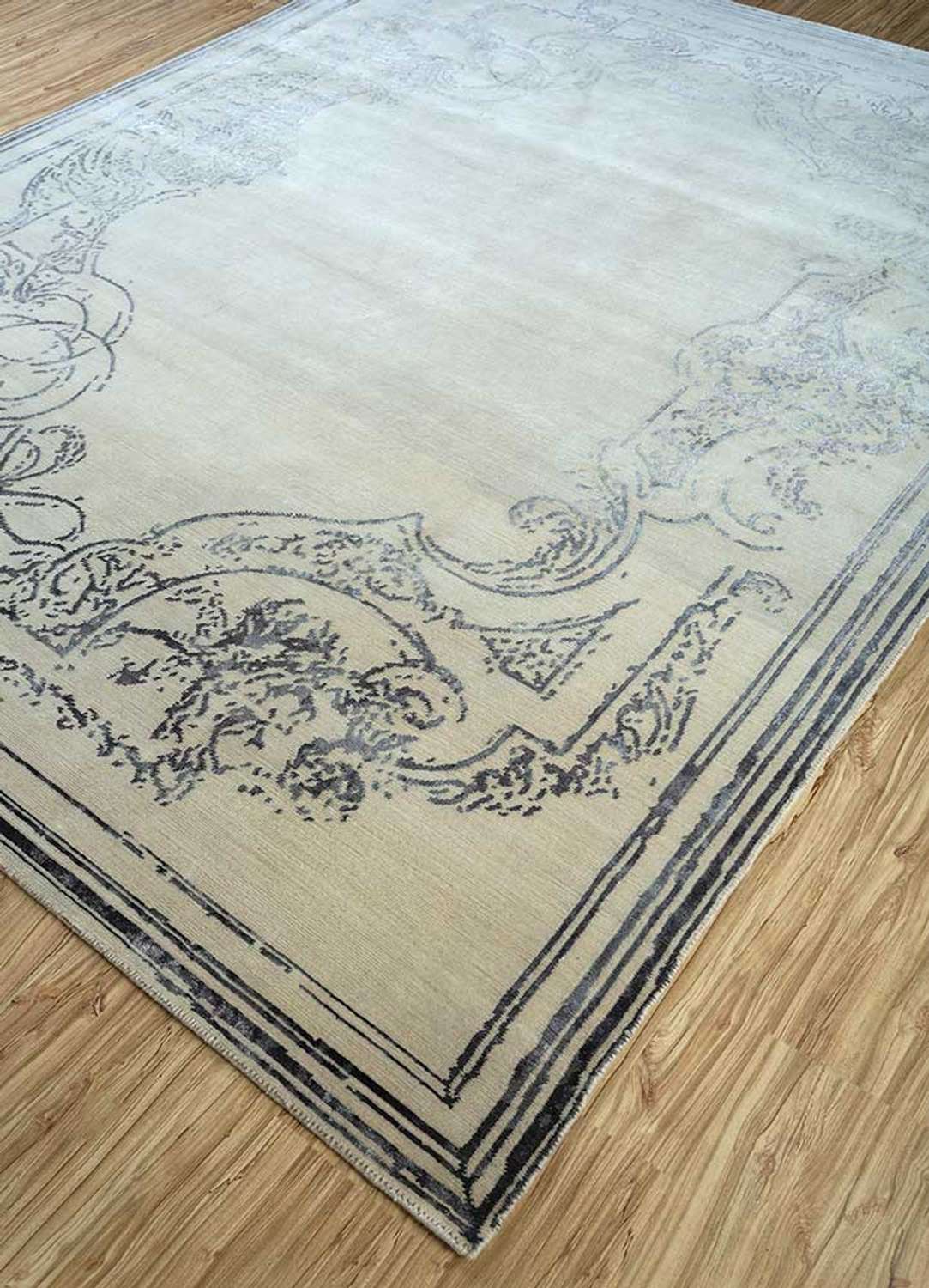 Tapis en laine - 300 x 240 cm - bleu ciel