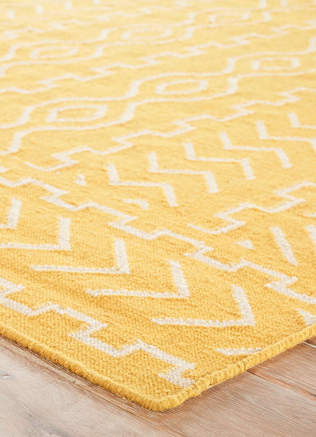 Tapis en laine - 240 x 150 cm - jaune