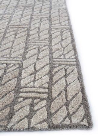 Alfombra de lana - 240 x 150 cm - beige oscuro