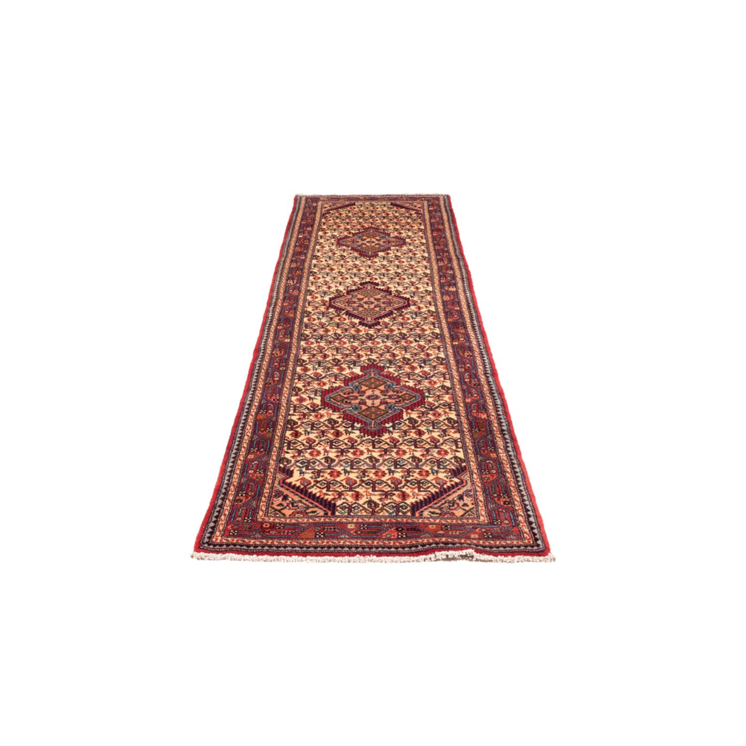 Loper Perzisch Tapijt - Nomadisch - 305 x 80 cm - beige