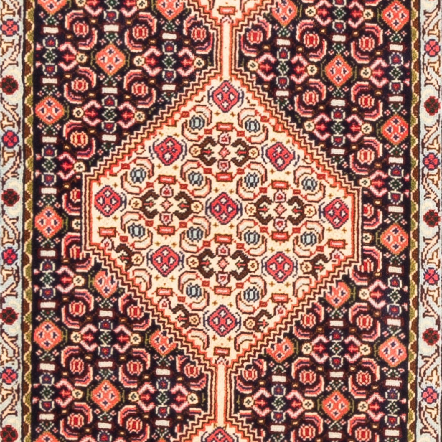 Tapis de couloir Tapis persan - Classique - 246 x 57 cm - crème