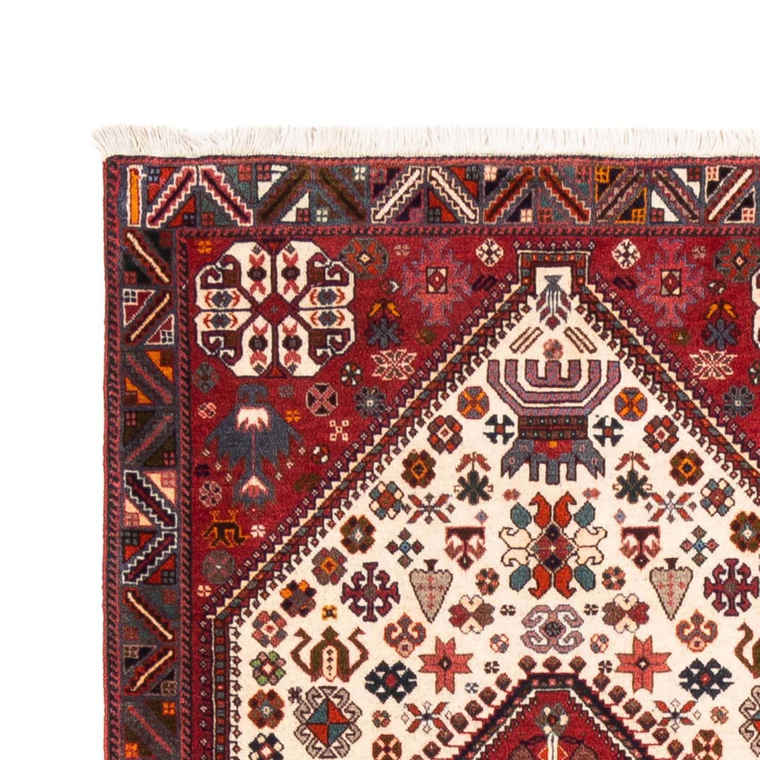 Tapis de couloir Tapis persan - Nomadic - 257 x 85 cm - crème