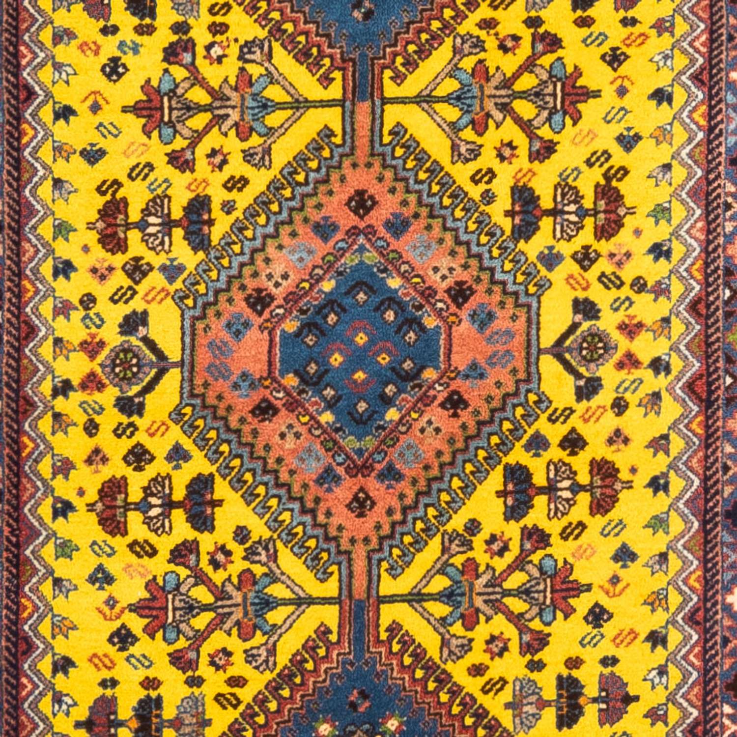 Corredor Tapete Persa - Nomadic - 287 x 80 cm - amarelo