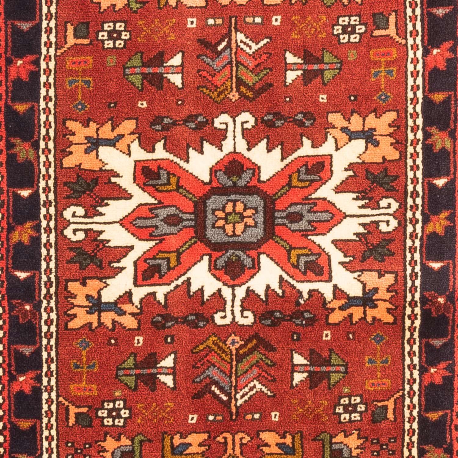 Tapis de couloir Tapis persan - Nomadic - 275 x 70 cm - rouge