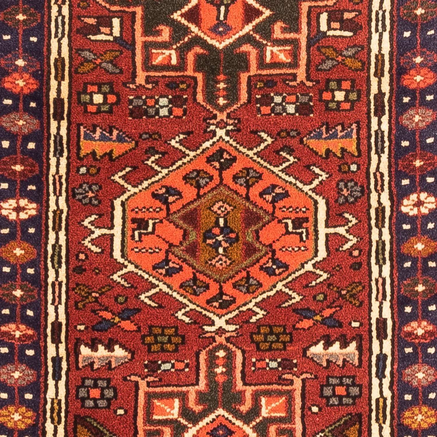 Alfombra de pasillo Alfombra persa - Nómada - 215 x 64 cm - rojo