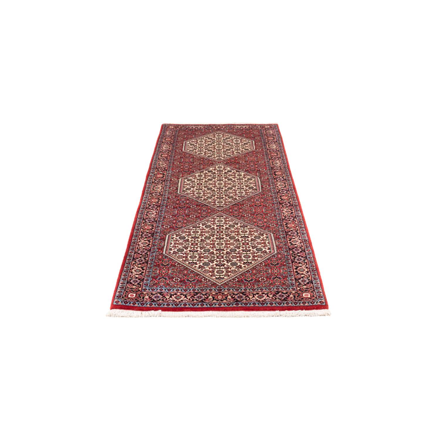 Loper Perzisch tapijt - Bijar - Koninklijk - 211 x 77 cm - rood