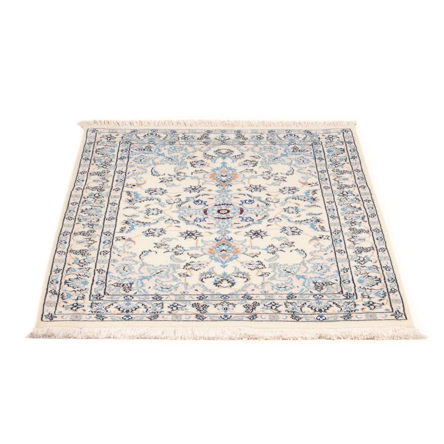 Tapis persan - Nain - Premium - 100 x 69 cm - crème