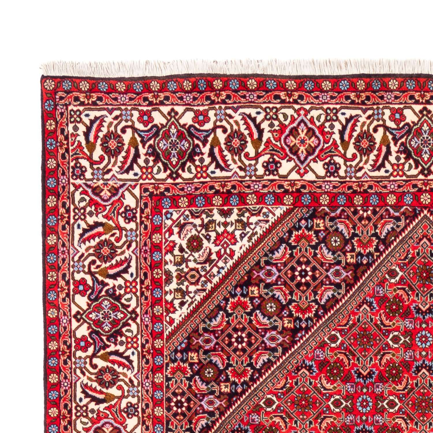 Alfombra persa - Bidjar - 253 x 170 cm - rojo