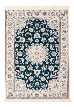 Tapis persan - Nain - Premium - 117 x 80 cm - vert foncé