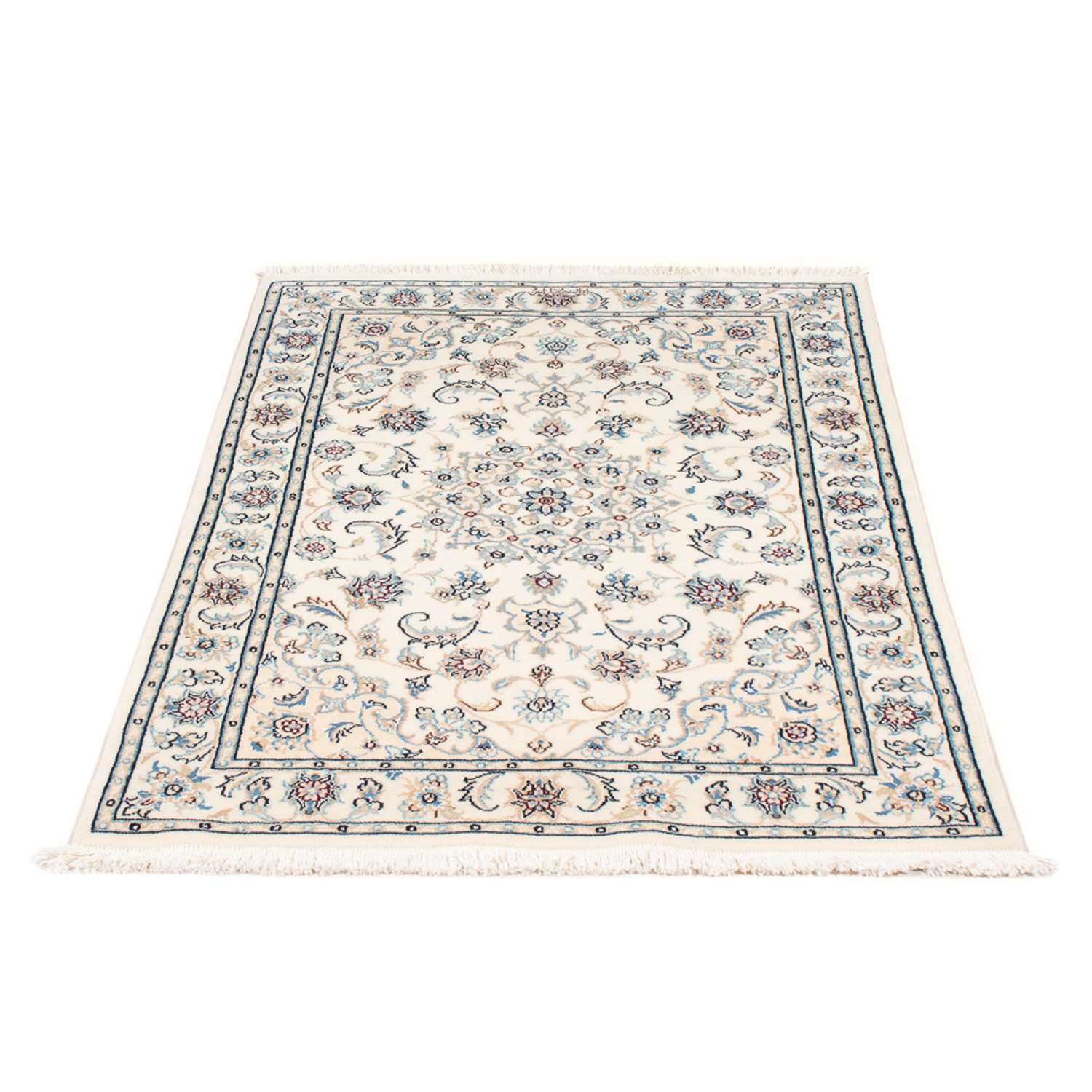 Tapis persan - Nain - Premium - 118 x 82 cm - crème