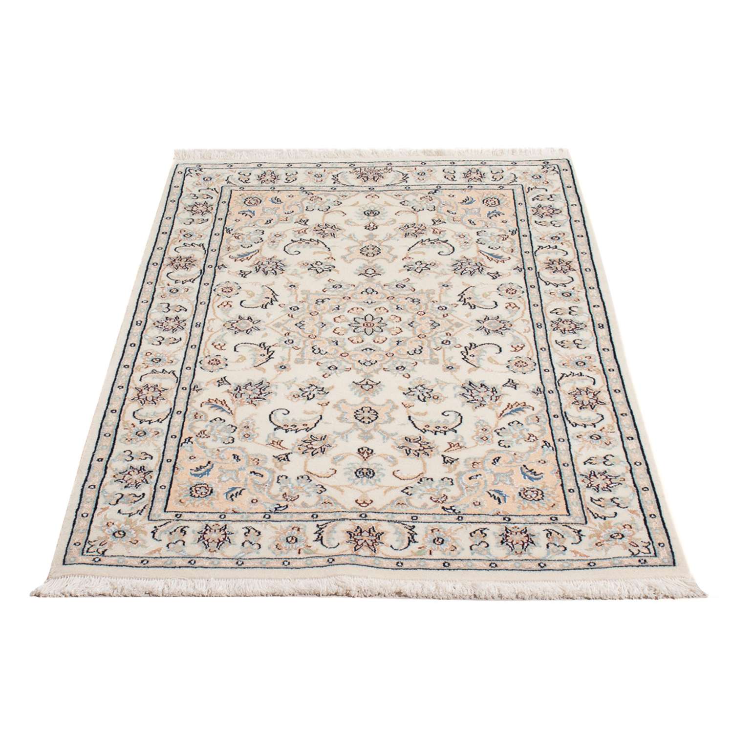 Persisk tæppe - Nain - Premium - 125 x 78 cm - creme