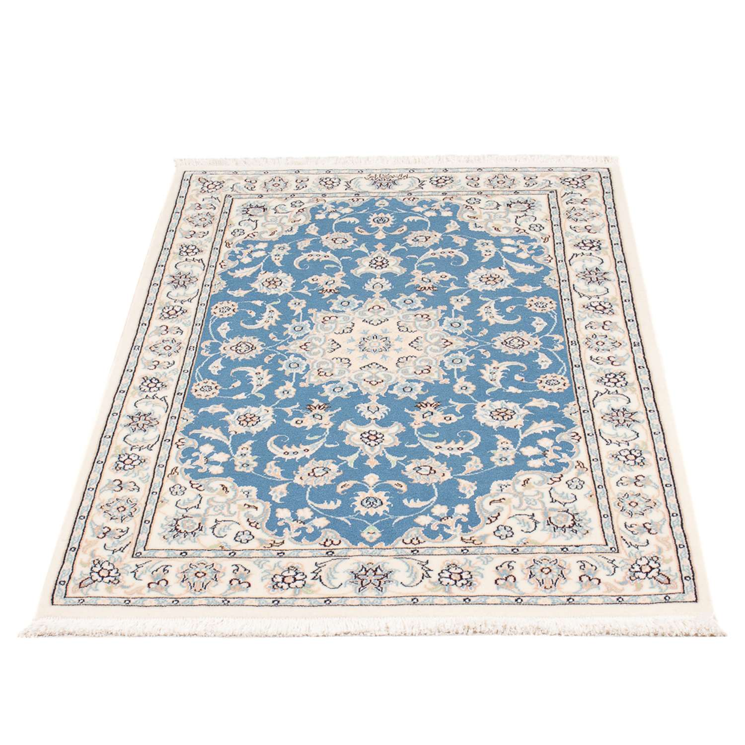 Perser Rug - Nain - Premium - 121 x 80 cm - light blue